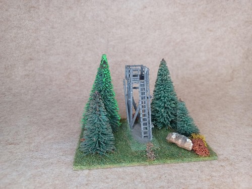Eisenbahn diorama mit - -,