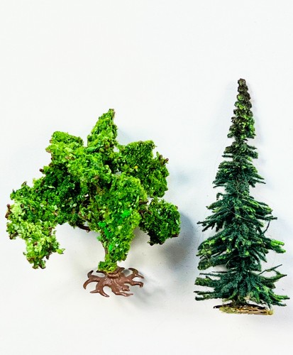 Zwei bäume nadelbaum - h0,