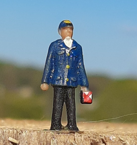 Uralt figur bahn dienstmann - bahn, m