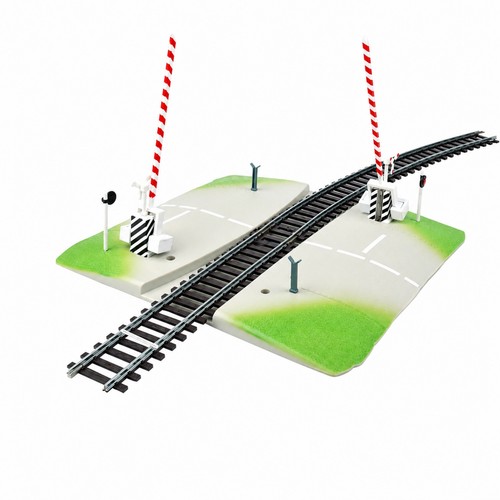 Bahnübergang mit schranken - bahnübergang,